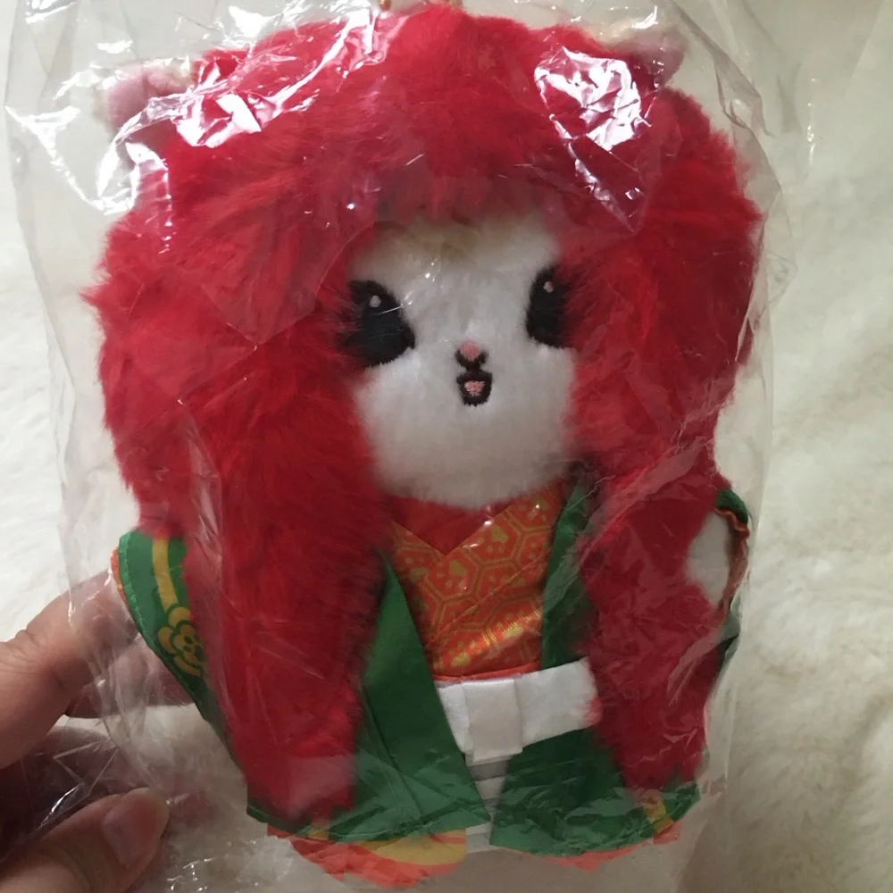 NWT mofumofu journey Kabuki Meow Plush Set